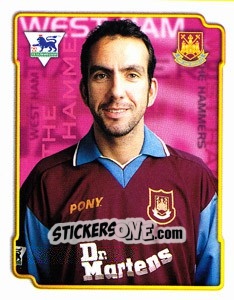 Sticker Paolo Di Canio - Premier League Inglese 1998-1999. Transfer n. U60 - Merlin