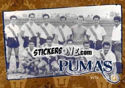 Sticker Fundacion de 1951 - Futbol Mexicano. Pumas 2009-2010
 n. 61 - IMAGICS