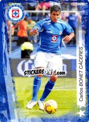 Sticker Carlos Bonet - Futbol Mexicano. Cruz Azul 2009-2010
 n. 28 - IMAGICS