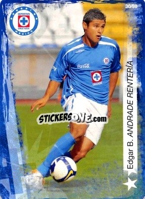 Sticker Edgar Andrade - Futbol Mexicano. Cruz Azul 2009-2010
 - IMAGICS