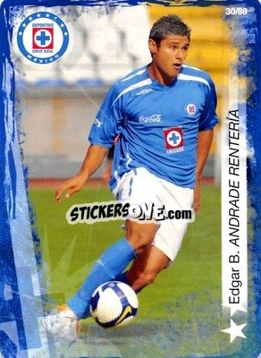 Sticker Edgar Andrade - Futbol Mexicano. Cruz Azul 2009-2010
 n. 30 - IMAGICS