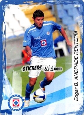 Sticker Edgar Andrade - Futbol Mexicano. Cruz Azul 2009-2010
 n. 8 - IMAGICS