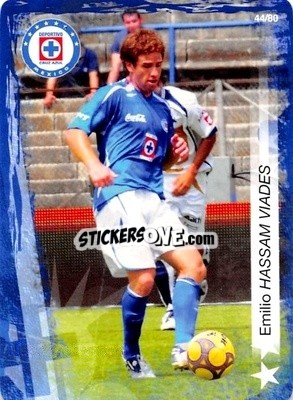 Sticker Emilio Hassan Viades - Futbol Mexicano. Cruz Azul 2009-2010
 - IMAGICS
