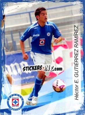 Sticker Hector E. Gutierrez Ramirez - Futbol Mexicano. Cruz Azul 2009-2010
 - IMAGICS