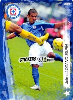 Sticker Jaime Lozano - Futbol Mexicano. Cruz Azul 2009-2010
 n. 39 - IMAGICS
