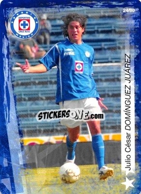 Sticker Julio Cesar Domínguez - Futbol Mexicano. Cruz Azul 2009-2010
 n. 24 - IMAGICS