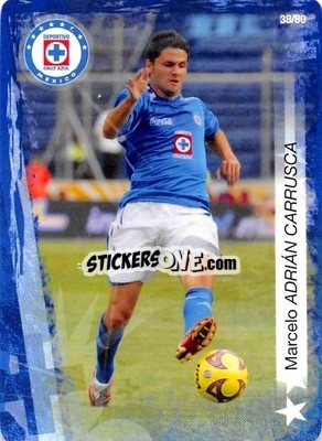 Sticker Marcelo Adrian Carrusca - Futbol Mexicano. Cruz Azul 2009-2010
 n. 38 - IMAGICS
