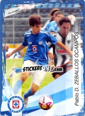 Cromo Pablo D. Zeballos Ocampos - Futbol Mexicano. Cruz Azul 2009-2010
 - IMAGICS