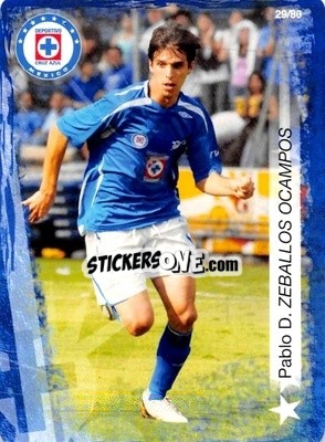 Sticker Pablo D. Zeballos Ocampos - Futbol Mexicano. Cruz Azul 2009-2010
 - IMAGICS