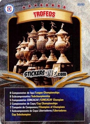 Sticker Una Tarjeta De Los Trofeos Y Campeonatos