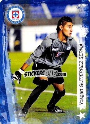Sticker Yosgart Guiterrez - Futbol Mexicano. Cruz Azul 2009-2010
 n. 41 - IMAGICS