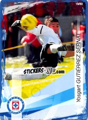 Sticker Yosgart Gutierrez - Futbol Mexicano. Cruz Azul 2009-2010
 - IMAGICS