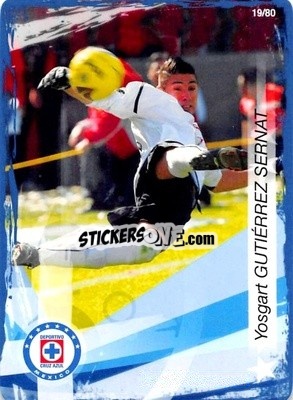 Sticker Yosgart Gutierrez - Futbol Mexicano. Cruz Azul 2009-2010
 n. 19 - IMAGICS