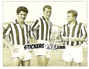 Sticker Dribbling, potenza, personalita e cioe Sivori, Charles, Boniperti - La Storia della Juve - Masters Edizioni