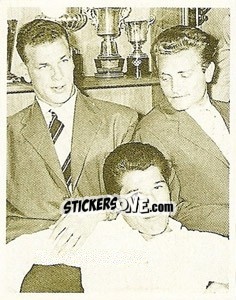 Sticker John Charles / qui con Boniperti e Sivori - La Storia della Juve - Masters Edizioni