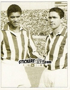 Sticker Stranieri Bianconeri / Nene E Dino Da Costa - La Storia della Juve n. 105 - Masters Edizioni