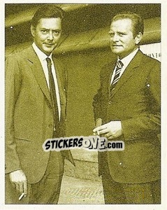 Sticker Umberto Agnelli e Giampiero Boniperti - La Storia della Juve - Masters Edizioni