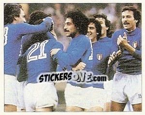 Sticker C'e tanta Juve nella Nazionale che da spettacolo nel Mundial argentino - La Storia della Juve - Masters Edizioni