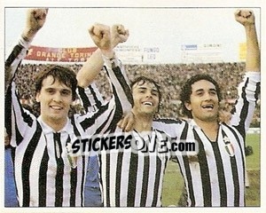 Sticker 21 Ottobre 1979, Torino-Juve 1-2. Che Gioia! (Tardelli/cabrini/gentile) - La Storia della Juve n. 208 - Masters Edizioni