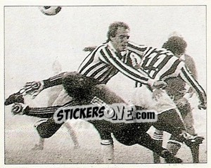 Sticker 4 novembre 1981. Coppa dei Campioni, Juve-Anderlecht 1-1 - La Storia della Juve - Masters Edizioni