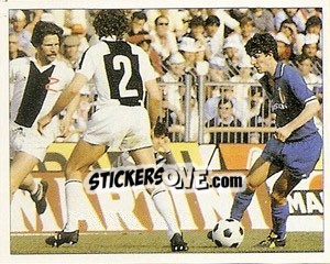 Sticker 2 maggio 1982. Pablito segna uno dei cinque gol bianconeri - La Storia della Juve - Masters Edizioni