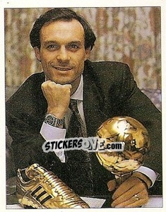 Sticker Tramonta Platini, ma il nuovo ciclo sta per avere il suo eroe: Toto Schillaci - La Storia della Juve n. 268 - Masters Edizioni