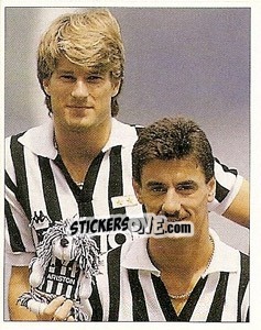 Sticker Ad accogliere Ian Rush c'e l'esperto Laudrup - La Storia della Juve n. 273 - Masters Edizioni