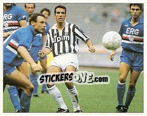 Sticker La Juve d'oggi e la Juve di ieri: un contrasto Marocchi-Alejnikov - La Storia della Juve - Masters Edizioni