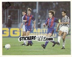 Sticker 24 aprile 1991, Juventus-Barcelona 1-0 - La Storia della Juve - Masters Edizioni