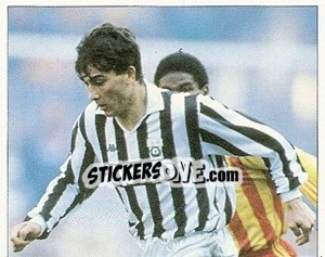 Sticker Stagione discreta per Gigi Casiraghi part 1 - La Storia della Juve - Masters Edizioni