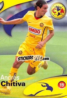 Sticker Andrés Chitiva - Futbol Mexicano. Club America 2009-2010
 n. 19 - IMAGICS