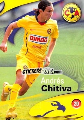 Sticker Andrés Chitiva - Futbol Mexicano. Club America 2009-2010
 n. 20 - IMAGICS