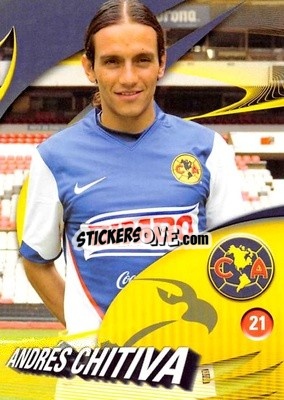 Sticker Andrés Chitiva - Futbol Mexicano. Club America 2009-2010
 - IMAGICS