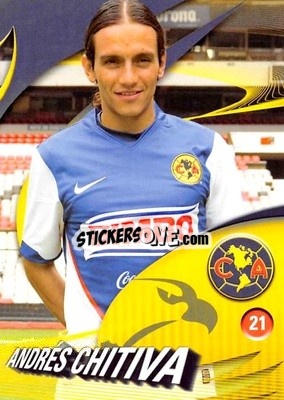 Sticker Andrés Chitiva - Futbol Mexicano. Club America 2009-2010
 n. 21 - IMAGICS