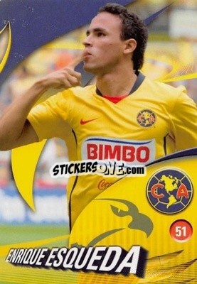 Sticker Enrique Esqueda - Futbol Mexicano. Club America 2009-2010
 - IMAGICS