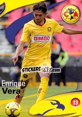Sticker Enrique Vera - Futbol Mexicano. Club America 2009-2010
 - IMAGICS