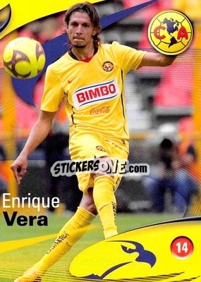 Sticker Enrique Vera - Futbol Mexicano. Club America 2009-2010
 - IMAGICS