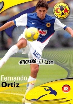 Sticker Fernando Ortiz - Futbol Mexicano. Club America 2009-2010
 n. 8 - IMAGICS