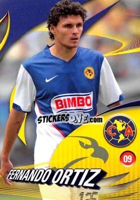 Sticker Fernando Ortiz - Futbol Mexicano. Club America 2009-2010
 n. 9 - IMAGICS