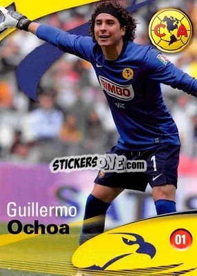 Sticker Guillermo Ochoa - Futbol Mexicano. Club America 2009-2010
 - IMAGICS