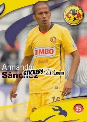 Sticker Jesús Armando Sánchez - Futbol Mexicano. Club America 2009-2010
 n. 35 - IMAGICS