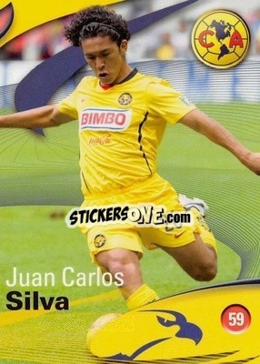 Sticker Juan Carlos Silva - Futbol Mexicano. Club America 2009-2010
 n. 59 - IMAGICS
