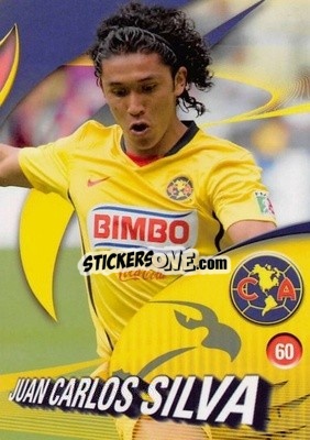 Sticker Juan Carlos Silva - Futbol Mexicano. Club America 2009-2010
 - IMAGICS