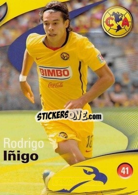 Sticker Rodrigo Íñigo - Futbol Mexicano. Club America 2009-2010
 n. 41 - IMAGICS