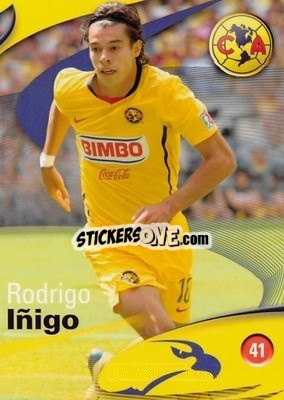 Sticker Rodrigo Íñigo - Futbol Mexicano. Club America 2009-2010
 - IMAGICS