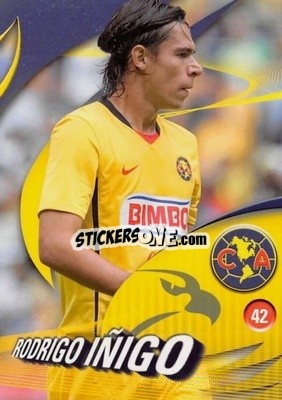 Sticker Rodrigo Íñigo - Futbol Mexicano. Club America 2009-2010
 n. 42 - IMAGICS