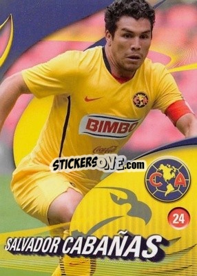 Sticker Salvador Cabañas - Futbol Mexicano. Club America 2009-2010
 n. 24 - IMAGICS