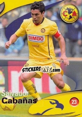 Sticker Salvador Cabañas - Futbol Mexicano. Club America 2009-2010
 - IMAGICS