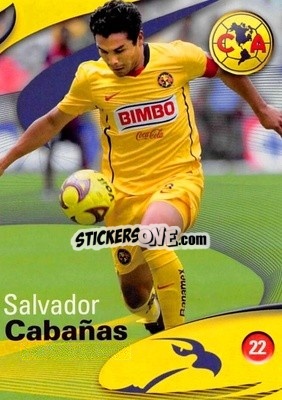 Sticker Salvador Cabañas - Futbol Mexicano. Club America 2009-2010
 n. 22 - IMAGICS