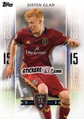 Sticker Justen Glad - MLS 2017
 - Topps